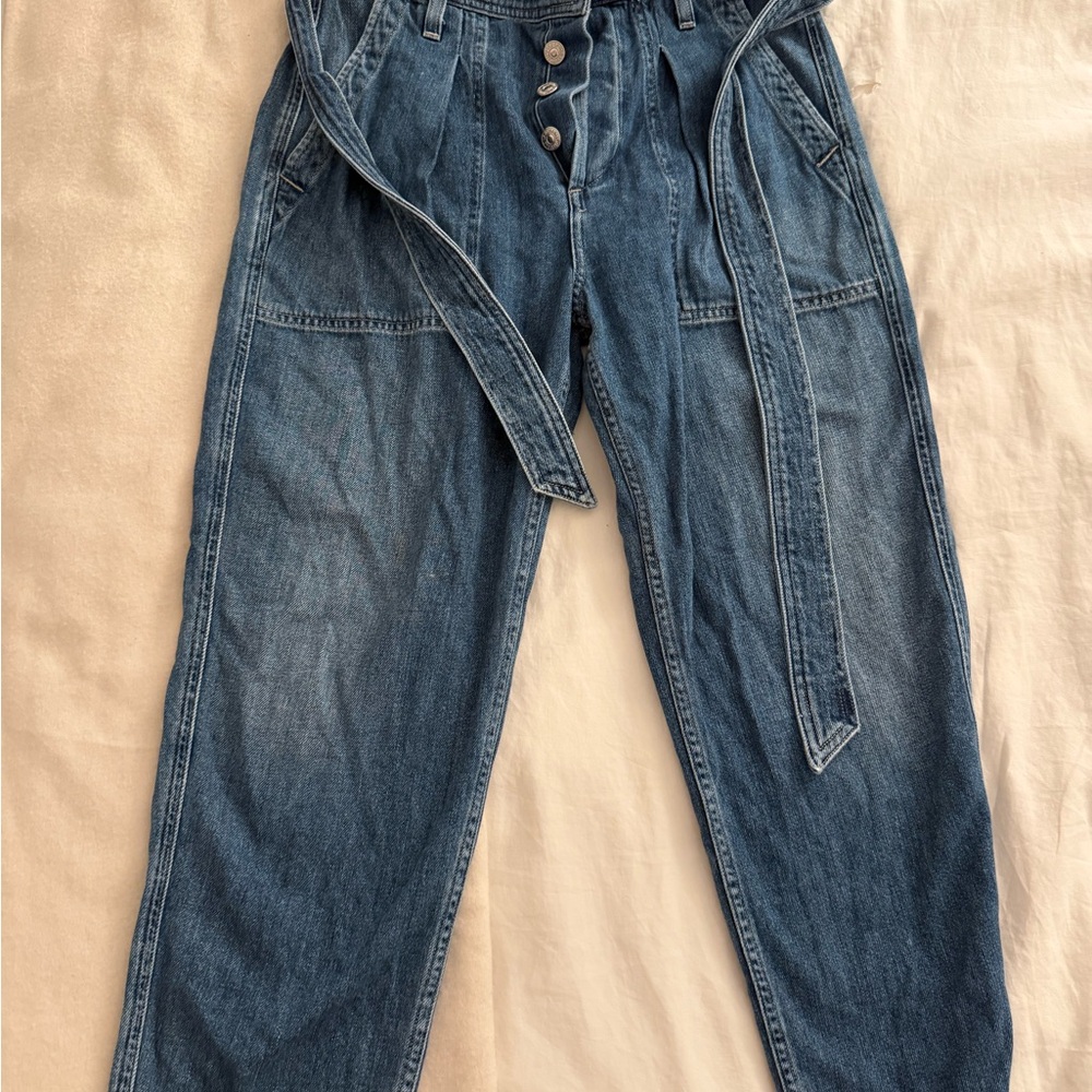 Blue Denim Citizens of Humanity Pants with Belt Size 27